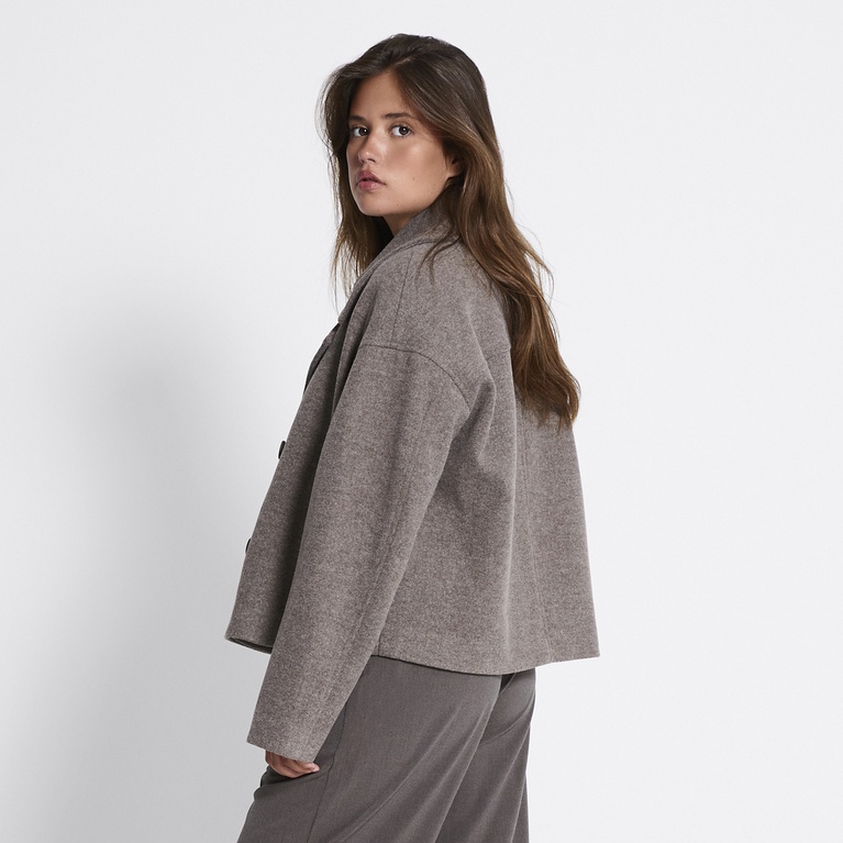 Short coat "Maggie" Dk Beige